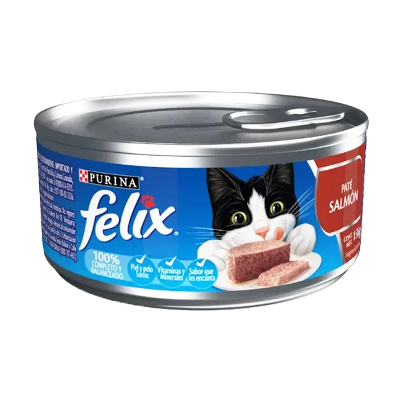 ALIMENTO HUMEDO PARA GATO FELIX PATE SALMON X 156 GR